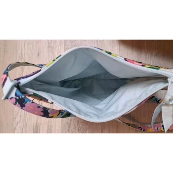 Vera Bradley Beach Marian Floral Whale Crossbody Bag Purse Raffia/Straw Boho - Picture 5 of 8